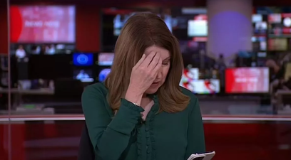 BBC presenter scrolls on her phone for full minute before realising she’s live on air