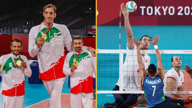 eight foot tall paralympian Morteza Mehrzadselakjani