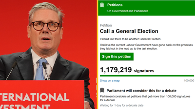 Petition calling for immediate UK General Election passes one million signatures in under 24 hours
