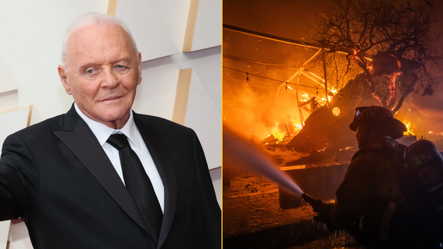Anthony Hopkins shares poignant message after house was burnt down in LA wildfires