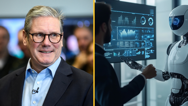 Keir Starmer announces plans to 'mainline AI in the veins' of the UK public