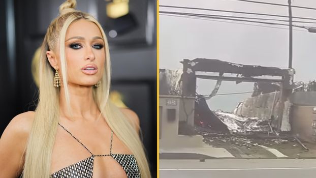 paris hilton loses home in wildfires